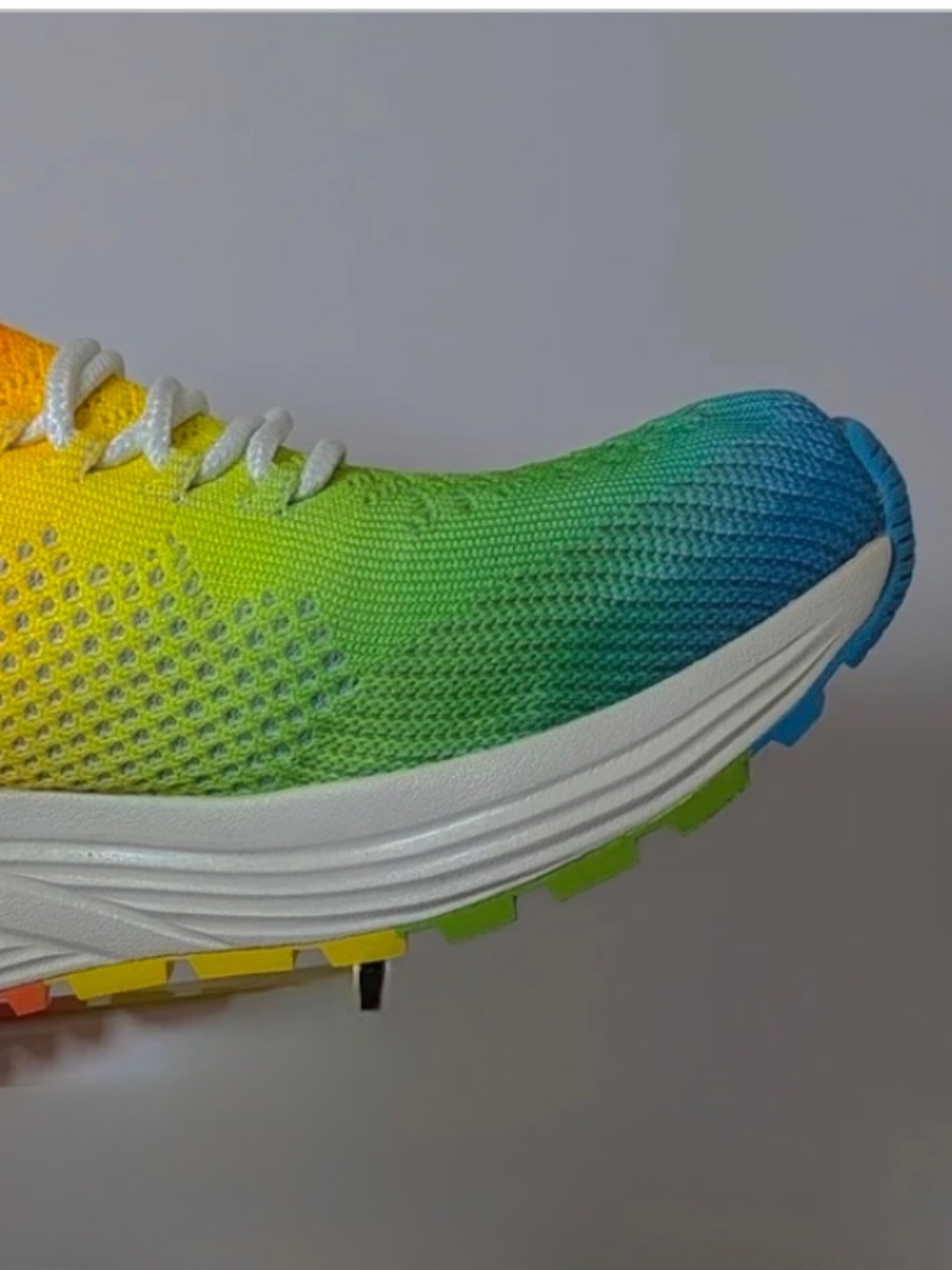 Skechers slide in sneakers gradient multicolor, knit memory foam, women 8 - Picture 3 of 10